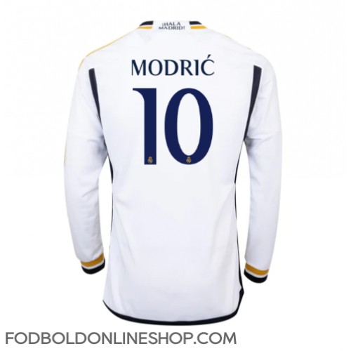 Real Madrid Luka Modric #10 Hjemmebanetrøje 2023-24 Langærmet